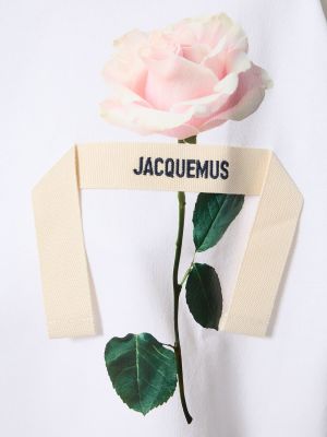 Džerzej bavlnené tričko Jacquemus ružová