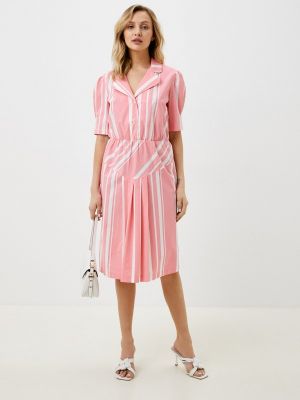 Платье-рубашка United Colors Of Benetton розовое