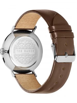 Часы с кожаным ремешком Ted Baker коричневые