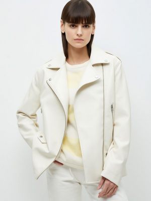 Кожаная куртка Sela, белая