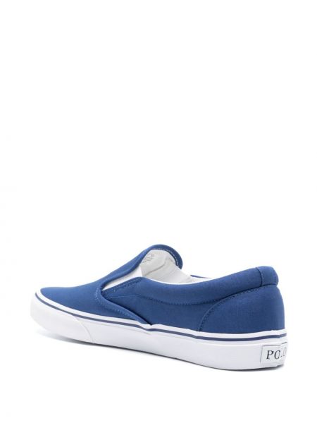 Sneakers di pelle Polo Ralph Lauren blu