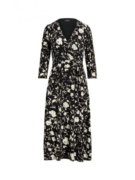 Платье из джерси из джерси Polo Ralph Lauren черное