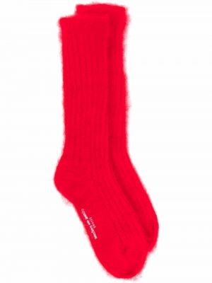 Calcetines con bordado Comme Des Garçons Tricot rojo