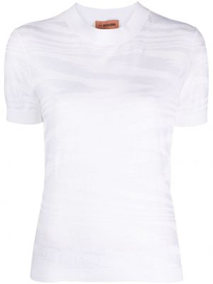 Jacquard t-shirt Missoni weiß