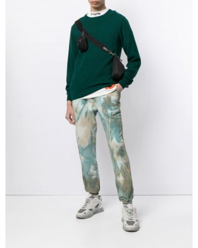 Pantalon de joggings à imprimé tie dye John Elliott vert