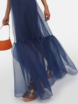 Μάξι φόρεμα Staud μπλε