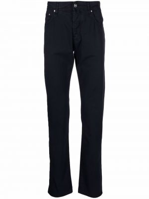 Pantalon droit avec poches Jacob Cohën bleu