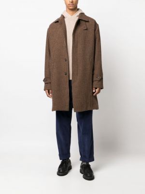 Manteau en laine à imprimé Mackintosh