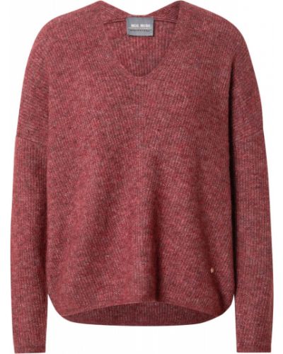 Меланжов пуловер Mos Mosh червено