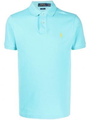 Brodert poloskjorte Polo Ralph Lauren blå