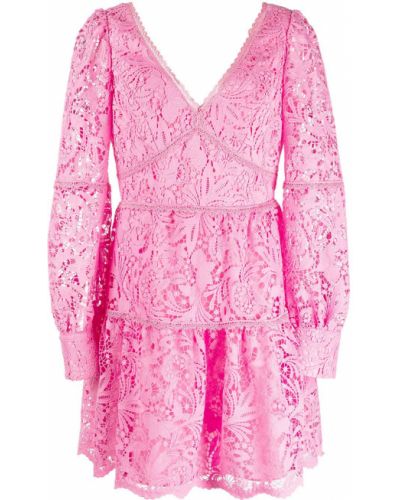 Blonder dress Marchesa Notte rosa