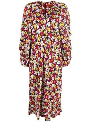 Midi obleka s cvetličnim vzorcem s potiskom Colville