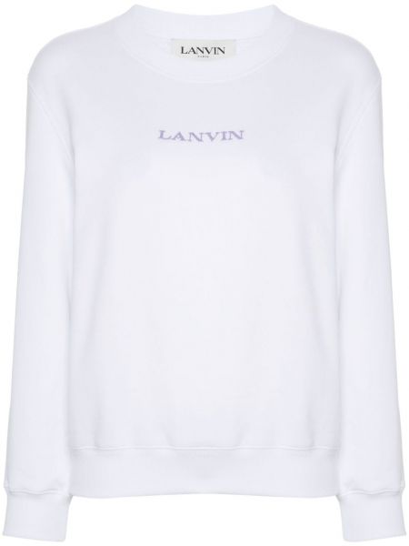 Broderet sweatshirt Lanvin hvid