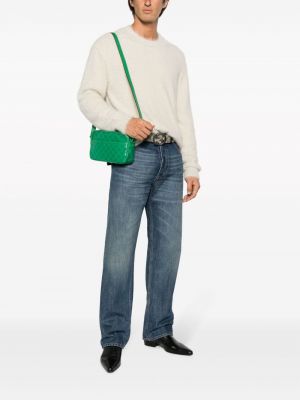 Kožená kabelka Gucci zelená