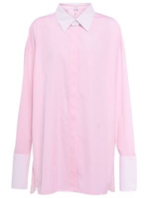Bavlnená košeľa Loewe ružová