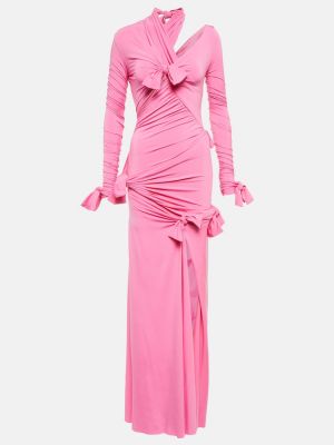 Dlouhé šaty Balenciaga růžové