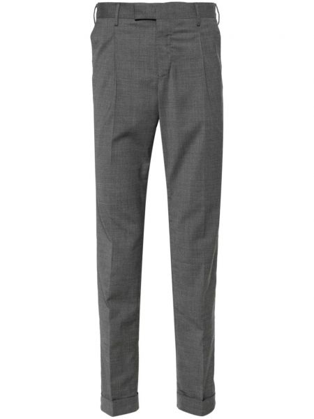 Kalhoty s lisovaným záhybem Pt Torino šedé