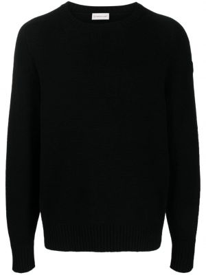 Кашмирен пуловер Moncler черно