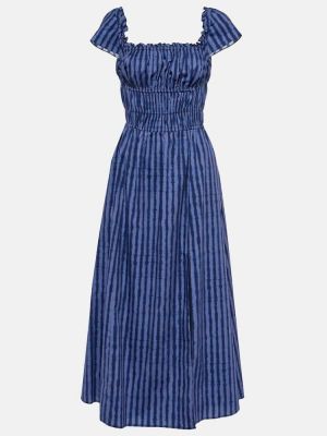 Pamučna midi haljina Altuzarra plava