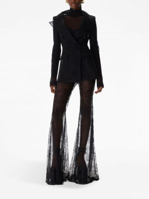 Pantalon large en dentelle Nina Ricci noir