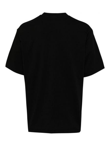 Medvilninis siuvinėtas marškinėliai A Bathing Ape® juoda