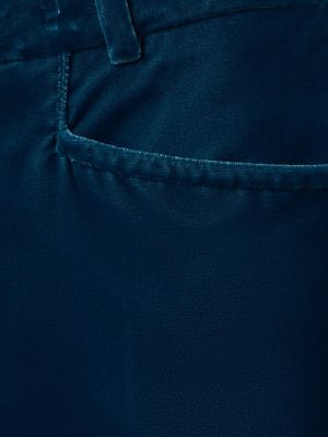 Viszkóz bársony nadrág Tom Ford kék