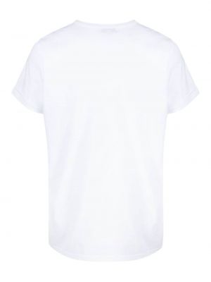 Koszulka z nadrukiem z okrągłym dekoltem Maison Labiche biała