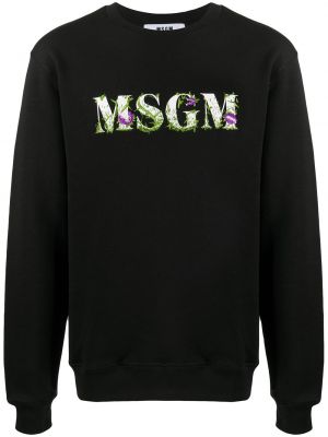 Φλοράλ φούτερ με σχέδιο Msgm μαύρο