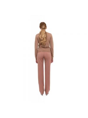 Pantalones rectos de lana plisados Nº21 rosa