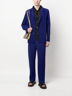 Spodnie plisowane Homme Plisse Issey Miyake niebieskie