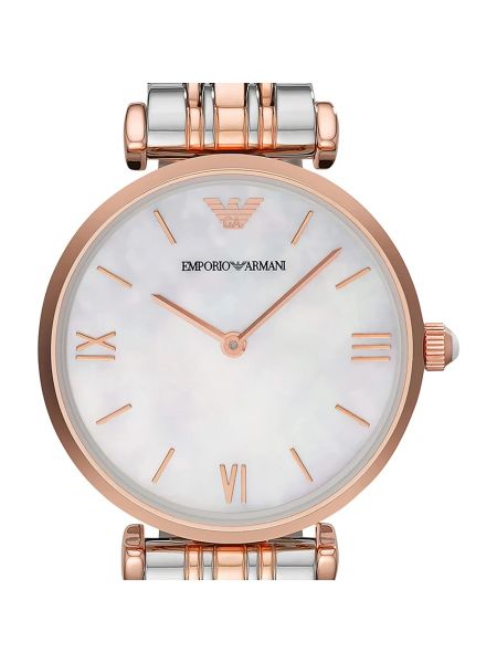 Armbanduhr aus roségold Emporio Armani