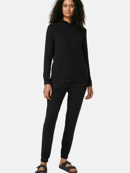 Флисовый пуловер Marks & Spencer черный