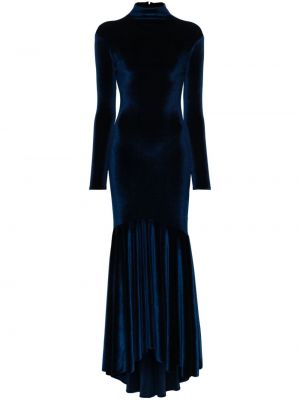 Robe de soirée à col montant Atu Body Couture bleu