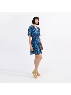 Mini vestido con estampado Lili Sidonio azul