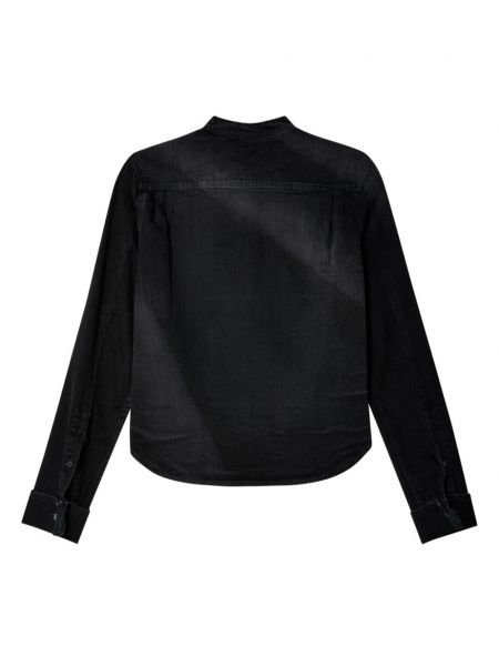 Plisovaná džínová košile Loewe černá