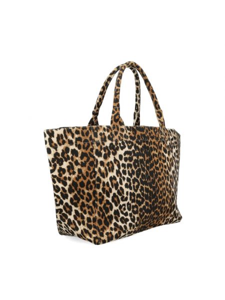 Bolso shopper leopardo Ganni