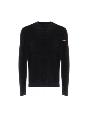 Aksamitny sweter Rrd czarny