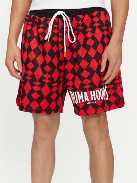 Shorts de sport Puma rouge
