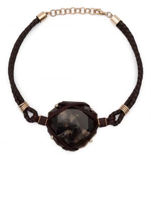 Choker Alberta Ferretti brun