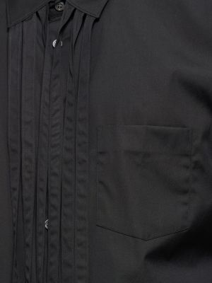 Памучна риза с ресни Comme Des Garçons Shirt черно