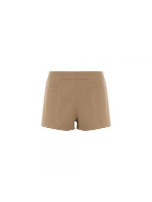 Leder shorts Max Mara braun