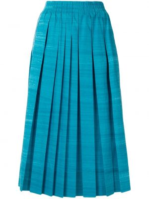 Falda plisada Agnona azul