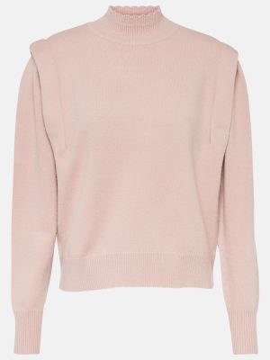 Jersey cuello alto de lana de tela jersey Marant Etoile rosa