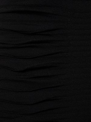 Falda de viscosa de punto Andreadamo negro