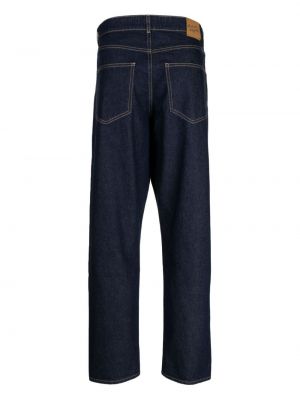 Straight jeans aus baumwoll Maison Kitsuné blau