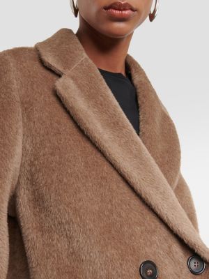 Manteau en laine en alpaga 's Max Mara marron