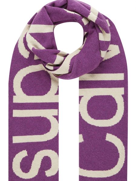 Кашемировый шарф Calvin Klein Jeans фиолетовый