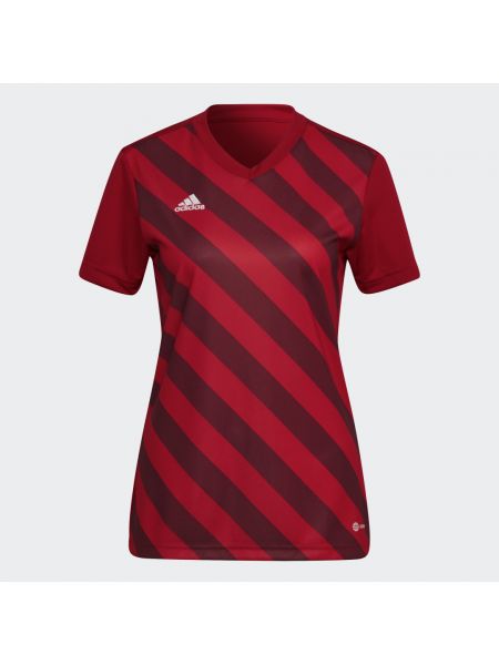 Koszulka z dżerseju Adidas czerwona