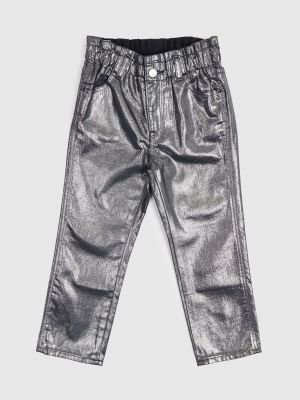 Priliehavé džínsy Gap sivá