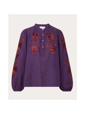 Blusa de algodón Antik Batik violeta